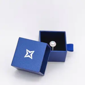 8x2x1首饰盒巴基斯坦定制回收泡沫布便携式树脂珠宝包装盒