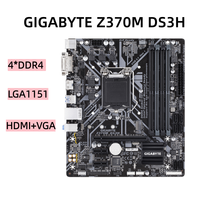 Carte mère de bureau GIGABYTE Z370M-DS3H ATX LGA1151 bon marché, compatible avec les processeurs Intel de 8e/9e génération I7/I5/I3, PCIE3.0, DDR4 64 Go, SATA avec ports HDMI+DVI