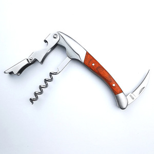 Chuyên nghiệp kép bản lề điểm tựa rượu vang bồi bàn corkscrew tất cả trong một công cụ thép không gỉ tùy chỉnh lanhex coravin tương thích - Product Image 1