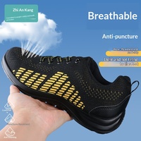 Chaussures de sécurité pour hommes, anti-perforation, anti-écrasement, durables, légères, confortables, avec embout en acier, antidérapantes