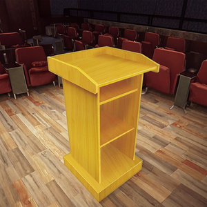 Meubles d'extérieur en bois à prix abordables : pupitre d'église, table de pupitre, podium d'école avec rangement intégré - Product Image 4