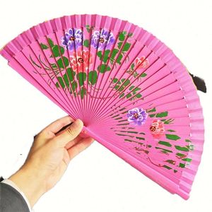 23cm Eco-Friendly Bamboo Folding Fan with Rattan Lining <b>Spray</b> Painted Sports Theme Printed Both Sides Made Hunan Spain Souvenir - Product Image 4