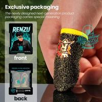 Manchettes de doigts pour jeux vidéo argentées et phosphorescentes, absorbant la transpiration et antidérapantes, conçues spécifiquement pour les jeux e-sport.