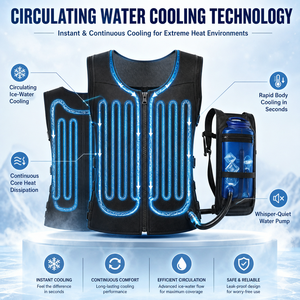 Chaleco Refrigerante Portátil de Alta Gama Personalizado con Sistema de Enfriamiento por Agua y Malla, Control de Flujo, Ropa Refrigerada para Uso en Exteriores - Product Image 5