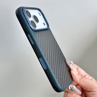 JOYPORODO L188 Étui antichoc magnétique tendance en fibre de carbone pour iPhone 17 Pro Max et Samsung