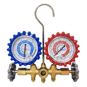 उच्च सटीकता के साथ पीतल कॉपर शरीर <span class=keywords><strong>2</strong></span> वाल्व कई गुना गेज सेट चार्ज नली R410A R32 <span class=keywords><strong>R134a</strong></span> R22 सर्द दबाव नापने का यंत्र - Product Image 4