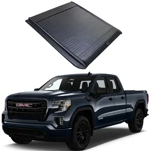Exterior Accessories Wholesale Manual lock Truck Cover Pickup Retractable Tonneau Cover for GMC Sierra/ Canyon/topkick