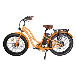 Bicicleta Eléctrica <span class=keywords><strong>Land</strong></span> <span class=keywords><strong>Cruiser</strong></span> de 48V 250W con Motor sin Escobillas Bafang, Batería de Litio de 15AH, Aleación de Aluminio, 7 Velocidades, para Nieve y Playa - Product Image 3