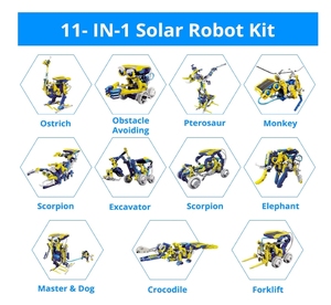 Jouet robot solaire 11 en 1 pour enfants, kits de science robotique éducative à construire, <span class=keywords><strong>cadeau</strong></span> d'anniversaire de Noël pour garçons filles adolescents - Product Image 2