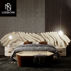 Fabricante de Muebles Personalizados de Diseño de Lujo para Proyectos de Apartamentos y Villas en China, Muebles de Dormitorio, Cama - Product Image 2