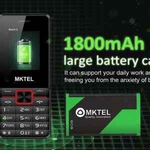 MKTEL BOOM 2 Nuevo Teléfono con Barra de Funciones, Pantalla de 1.77'', Batería de 1800mAh, MP3, MP4, Radio FM, Doble SIM, Doble Modo de Espera, Altavoz Potente, Linterna - Product Image 4