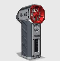 Mini ventilateur de conduit 40 mm, 500G de poussée, mini turbo-jet, souffleur USB à charge rapide, pour clavier d'ordinateur et sèche-cheveux
