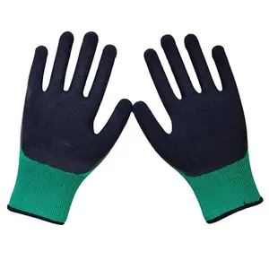 Hppe Nitril Handschoenen Polyester Shell Nitril Gecoat Tuinbouw Industriële Universele Veiligheid Werkhandschoenen Voor Werk