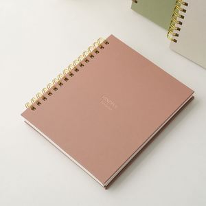 Spiral Bound Hardcover PU Leather A5 Mindful <b>Journal</b> Logo Custom Printed CMYK 120 Sheets Daily Planner Gift - Product Image 3