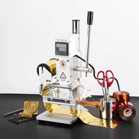 Machine de marquage à chaud numérique manuelle compacte pour le marquage à chaud du cuir, du bois, du PVC et du papier avec logo personnalisé