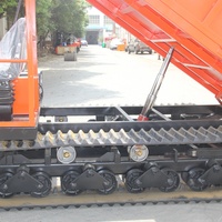 Dumper sur chenilles haute performance de 5 tonnes |   Camion léger 4x4 à chargement automatique, chenillard diesel, certification CE, nouvelle norme Euro 4