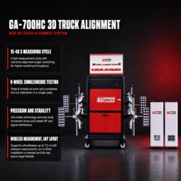 Équilibreuse de roues de camion GATmatic KWB1500 avec pack combo d'alignement 3D GA-700HC pour atelier de réparation de camions