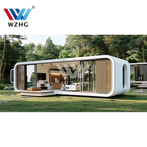 Tàu Capsule nhà <span class=keywords><strong>CONTAINER</strong></span> ấm di chuyển thông minh Apple cabin sang trọng di động đúc sẵn nhà viên nang Modular nhà - Product Image 1
