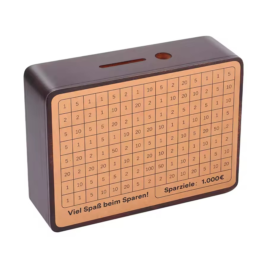 Low Price Bamboo Piggy Bank Safe Glass Window Design | Alibaba.com