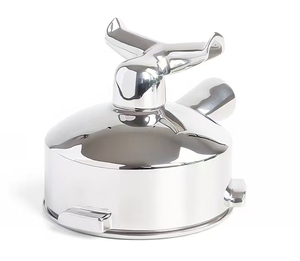 Portafiltro de Acero Inoxidable de 58 mm con 3 Orejas y Doble Boquilla, Compatible con Máquinas de Café Barsetto, Petrus, Maxims y Catfish - Product Image 1