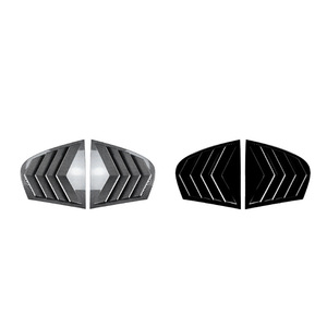 Autocollant de persienne de fenêtre arrière pour BMW Série 5 E60, texture carbone noir piano, adhésif, 2005-2010 - Product Image 2