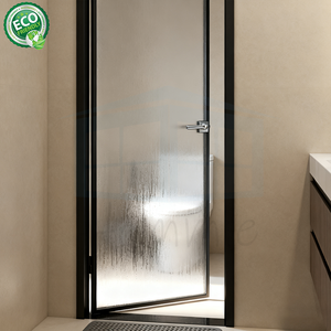 Puerta abatible interior de carcasa de aluminio impermeable con borde de panel ultradelgado de vidrio - Product Image 6