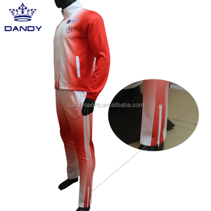 Sublimación <span class=keywords><strong>Trajes</strong></span> de jogging Chándal ajustado en blanco Personalizado Liso Chándal barato al por mayor - Product Image 3