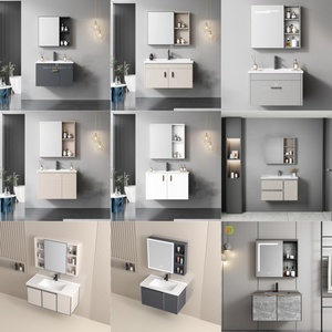 Mobile Bagno a <span class=keywords><strong>Parete</strong></span> in Alluminio a Nido d'Ape Impermeabile con Cassetti e Specchio - Vendita all'Ingrosso - Product Image 6