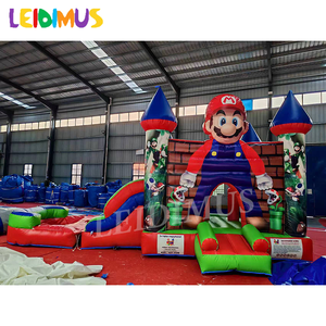 Venta caliente <span class=keywords><strong>Mario</strong></span> <span class=keywords><strong>casa</strong></span> hinchable inflable con tobogán Combo Comic Bounce Jump Castle con soplador de aire - Product Image 6