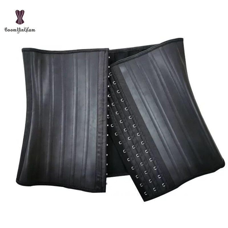 Glitter Latex Waist Trainer 25 Steel Bone Women Binders Shapers Corset Colombian Belts Modeling Strap Body Shaper Slimming Belt