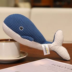 Animales de Peluche Tejidos a Crochet de 22-27cm, Diferentes Animales del Zoológico, Bosque, Granja y Mar: Elefante, Ballena, Pulpo - Product Image 4