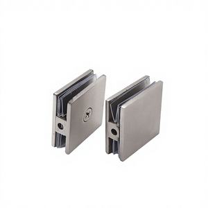 Puerta de Ducha de Vidrio Templado sin Marco con Barandilla de Acero Inoxidable Pulido de 0 Grados y un Solo Puerto Cuadrado SVA-008A en Colores Personalizados - Product Image 4