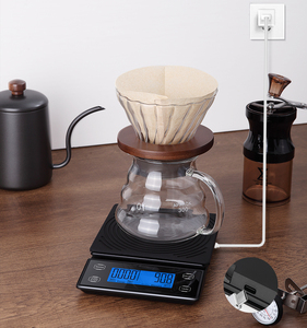 Balance à café numérique <span class=keywords><strong>Timemore</strong></span> avec charge USB-<span class=keywords><strong>C</strong></span> exclusive, 3 kg/5 kg, ABS, pesée, 3 kg x 0,1 g, 5 kg x 0,1 g - Product Image 5