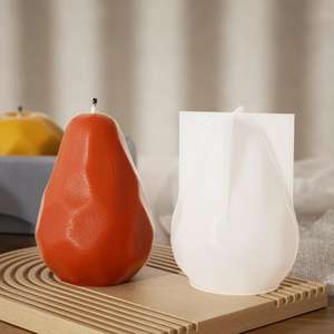 แม่พิม<span class=keywords><strong>พ</strong></span>์ซิลิโคนสำหรับทำเทียนลูกแพร์ทำจากแอป<span class=keywords><strong>เปิ้</strong></span><span class=keywords><strong>ล</strong></span>ทำจากเรซินยิปซั่มน้ำมันหอมระเหยใช้ใน M42955 - Product Image 3