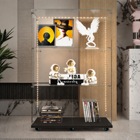 Vente directe d'usine, armoire à vin moderne de haute qualité, verrouillable, double porte, trois portes en verre trempé, noir, avec éclairage LED