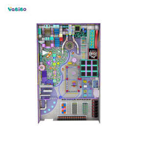 Vabibo TL045-01 Indoor-Spielplatzausrüstung Prinzessinnen-/Fantasie-Thema <span class=keywords><strong>Trampolin</strong></span> Bällebad Spinnenturm Klettergerüst Aerial - Product Image 5