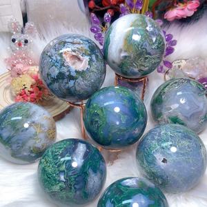Esferas de Cristal de Ágata Musgosa Natural Pulida al por Mayor, Bolas de Cristal para Regalos y Otras Artesanías de Cristal - Product Image 4