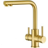 Filtre à eau 304 acier inoxydable sans plomb robinet d'eau potable 3 voies robinet de cuisine filtre RO robinet d'eau