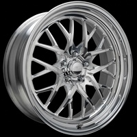 Jantes de course BZY-310 Billet REDLINE DRAG PACK forgées, concaves profondes, 15-17 pouces, avec becquet mécanisé pour Corvette
