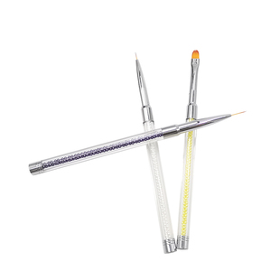 3 Color Plastic Handle Nail Art Brush Set Custom Logo Salon Gel Painting Pen for Professional Manicure Supply - Product Image 3