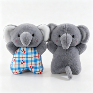 Peluches <span class=keywords><strong>Koala</strong></span> Kawaii Grises, Douces, avec Vêtements à Carreaux, Mignonnes, Vente en Gros Directe d'Usine OEM ODM, Cadeau pour Enfants - Product Image 1