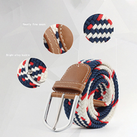 Ceintures en tissu de toile élastique extérieure de haute qualité ceinture tressée de sangle extensible avec boucles ceinture tactique tissée