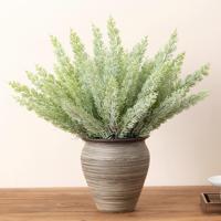 Fougère artificielle en plastique durable, type Asperge à queue de renard, pour décoration de micro-paysages et aménagements extérieurs