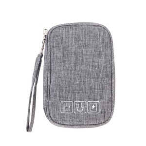 Mini Bolsa de Almacenamiento para Cables de Datos con Material de Poliéster para Banco de Energía, Teléfono Móvil, Cargador Portátil, Auriculares y Viajes - Product Image 1