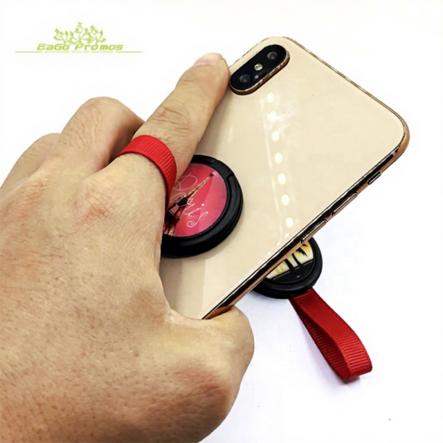 2026 New Custom Fashion Wireless Charge Supported Glossy Surface Available Stand Grip Holder for Cell/Mobile Phone
