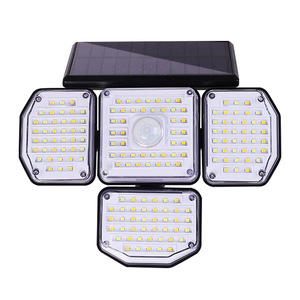 Solar Outdoor Wall Lamp <b>Led</b> Square Polycarbonate Diffuser 20 Degree Beam Angle <b>With</b> <b>Motion</b> <b>Sensor</b> For Garden Patio <b>Lighting</b> - Product Image 2