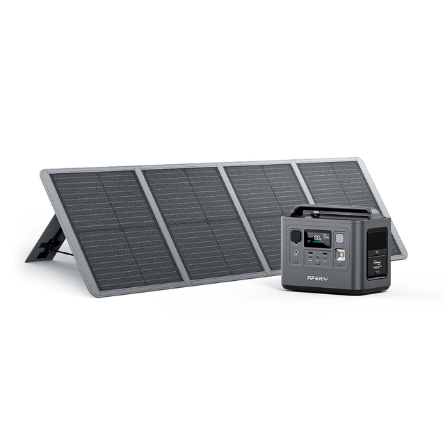 Portable Emergency Power Supply Ion Battery Portable 800w Outdoor Power Station with 100w Solar Panel Wireless Power Station