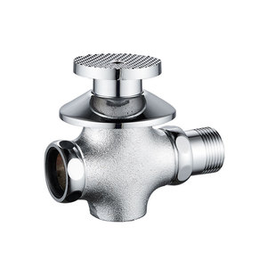 Válvula de descarga oculta de latón con <span class=keywords><strong>pedal</strong></span> de suelo, cierre automático con retardo de 3-6s, descarga sin contacto para inodoros de cuclillas en baños públicos - Product Image 2