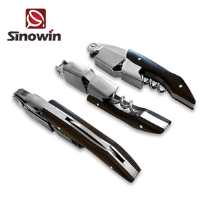 Chuyên nghiệp thép không gỉ rượu vít corkscrew đôi bản lề bồi bàn mở chai có thể mở bia rượu vang - Product Image 4