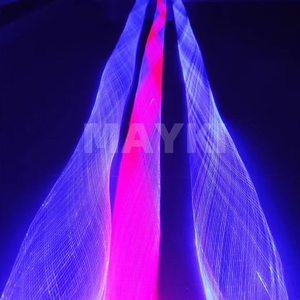 Filet de fibres optiques lumineuses, lumières en maille de fibres optiques LED, vente chaude, éclairage en maille de fibres optiques pour arbre et <span class=keywords><strong>plafond</strong></span> - Product Image 5